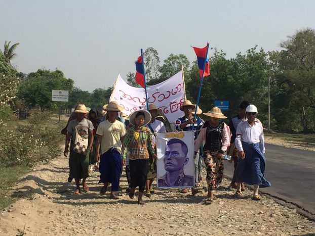 Sagaing marchers to face police as they near Naypyidaw