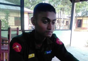 Child soldier in Arakan State returned to his family