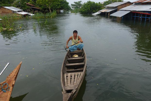 Floods leave delta island inhabitants stranded