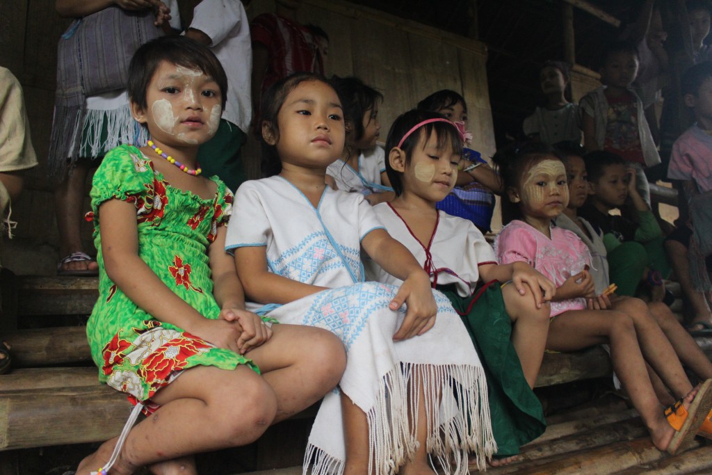 Children in Mae La Oon Refugee Camp. Many are from Karen State and wear the traditional Karen dress. (Photo: Libby Hogan / DVB)