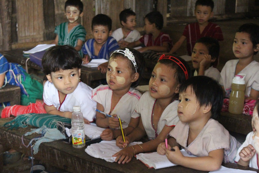 Students inside one of the camps's school (Photo: Libby Hogan / DVB)