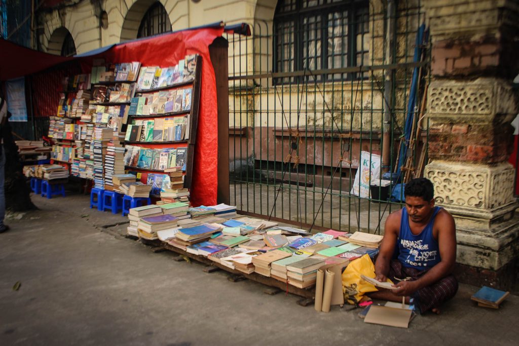 An open air bookstall downtown in Rangoon. (Photo: Libby Hogan / DVB)