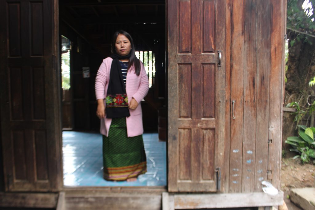 Kuki Women President Nga Ngai provides assistance to girls and women escaping violence or in need of assistance. (Photo: Libby Hogan / DVB)