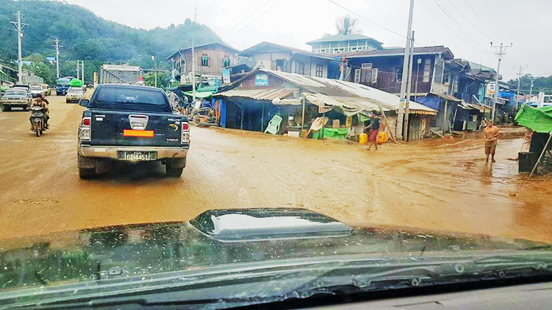 Flooding subsides in Hpakant