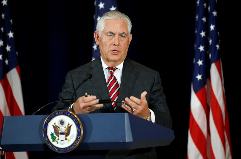 US FM Tillerson invites Suu Kyi to Washington