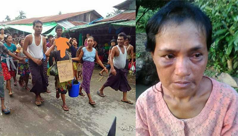 Arakanese woman publicly humiliated for being a ‘traitor’