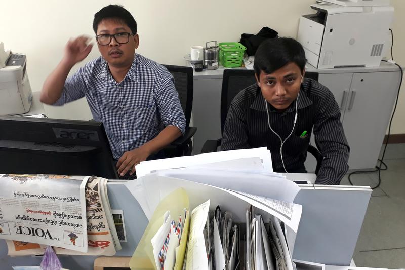 US-based advocacy group honours Reuters journalists imprisoned in Burma