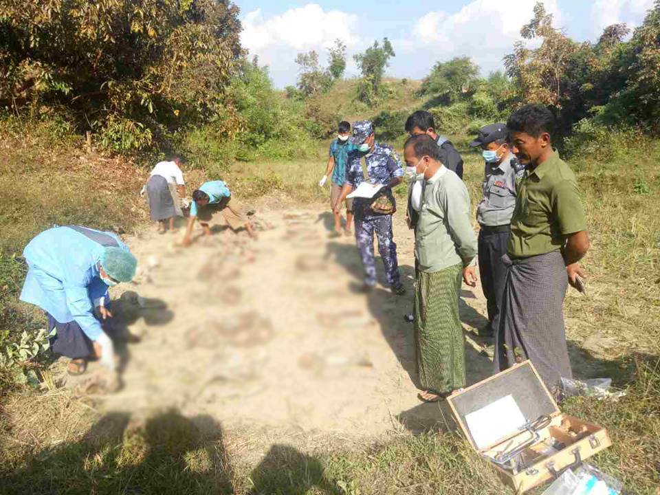 ARSA says 10 found in Rakhine State grave were ‘innocent civilians’