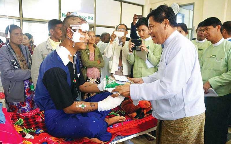 Shan state govt pledges compensation to victims of Lashio bomb blast
