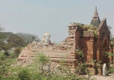 Renovated Bagan pagoda collapses
