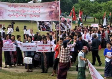 Mass rally in Myitkyina for IDPs recently displaced by Kachin conflict