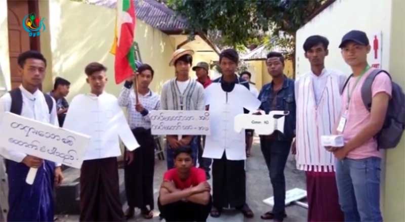 Students in Pathein slapped with fines over anti-war performance