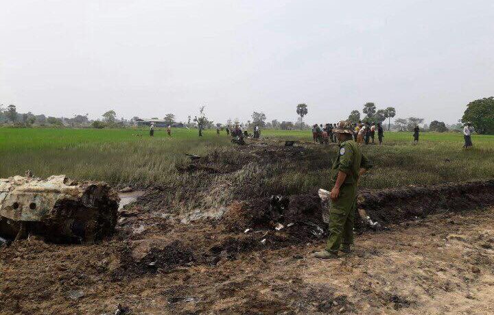 Burmese military jet crashes in Bago, killing pilot