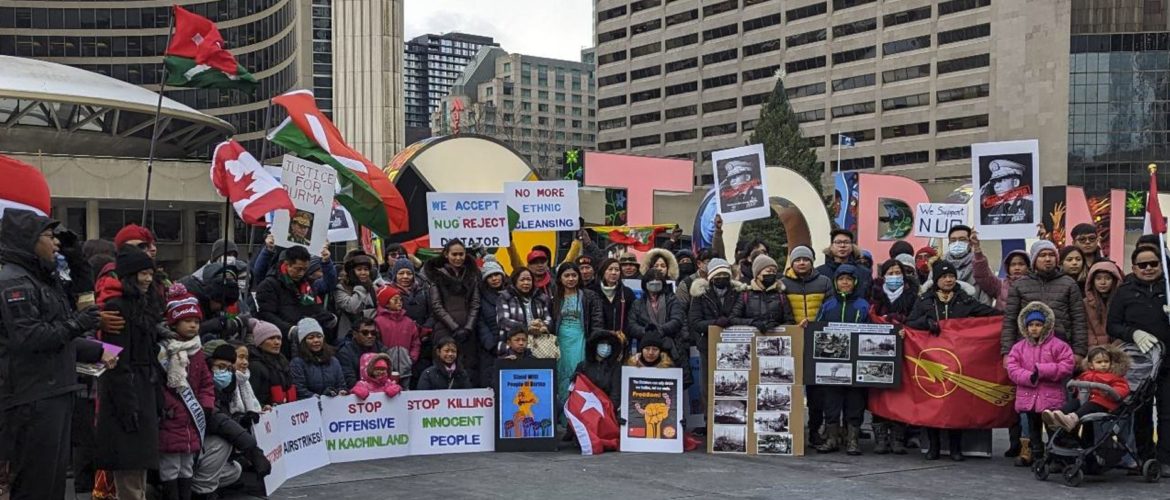 Diaspora communities in Canada and Australia stage anti-military junta rallies