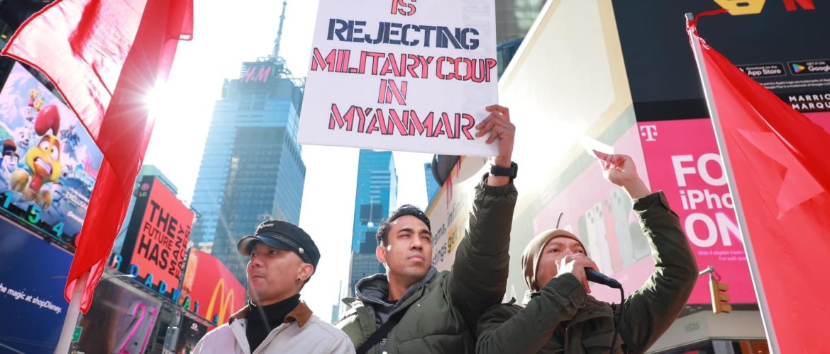'Silent Strike' to mark anniversary of the military coup; Political Parties Registration Law amended by coup leader