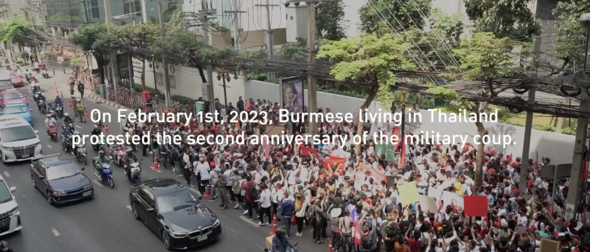 DVB Reports: Loud Mass Protests at Burma embassy and UN in Bangkok