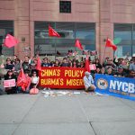 China’s Policy Burma’s Misery anti-China protest in NYC on June 2