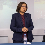 Zin Mar Aung speaks to the Burmese diaspora in the U.K. in February (Credit- NUG)