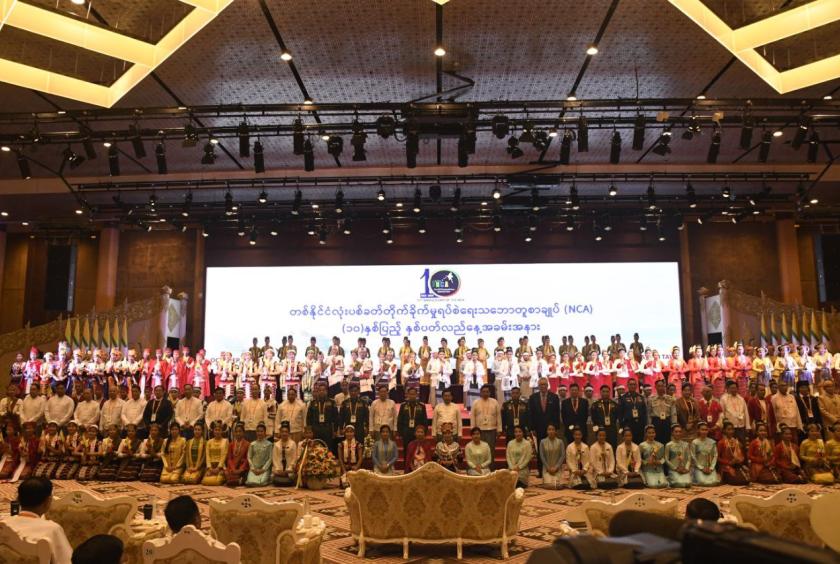 Min Aung Hlaing announces three-phases of election; Myanmar armed groups dismiss NCA 10th anniversary