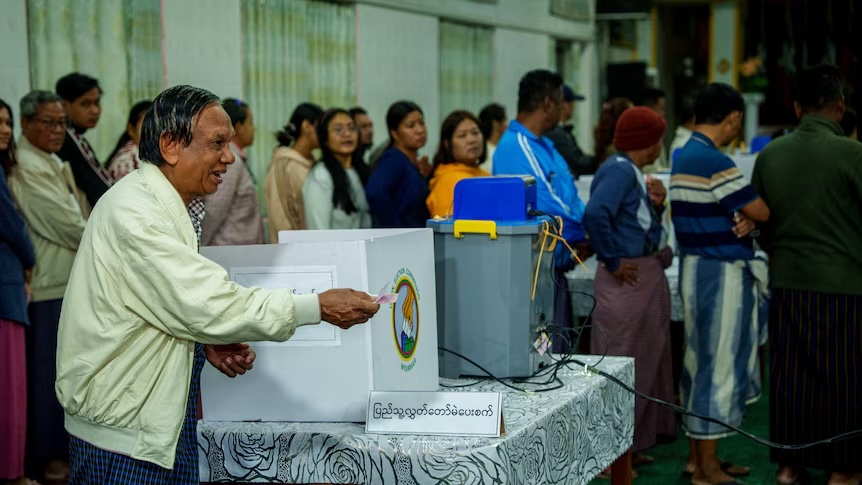 Voter turnout lower than expected in Myanmar’s first election since 2020