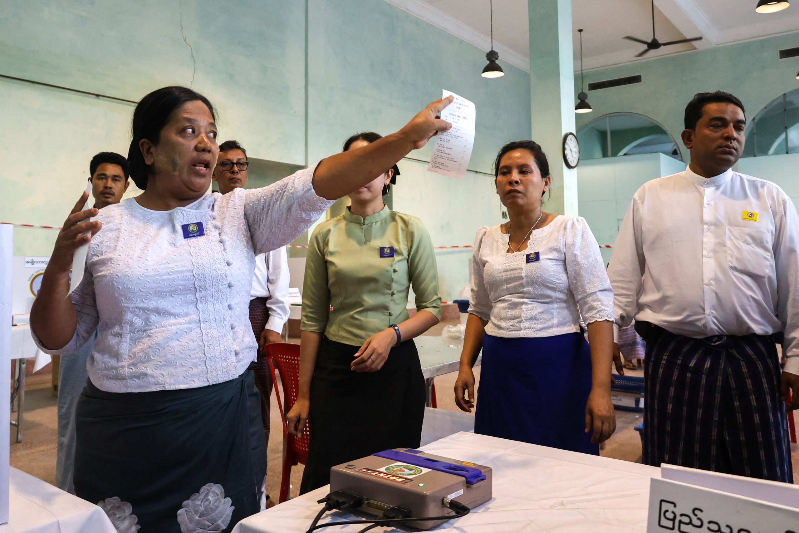 Myanmar holds its last election round with the military already certain to keep control over government
