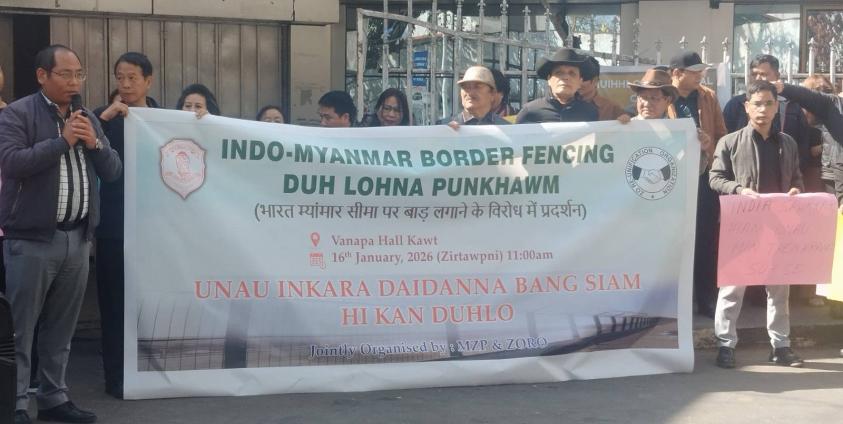 Protests against India’s proposed border fence with Myanmar